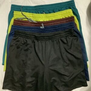 Athletic Works Men's Athletic Shorts - Black, Blue, Green, Yellow, Brown